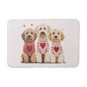 Valentijnse Goldendoodle Dogs Badmat (Voorkant)