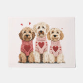 Valentijnse Goldendoodle Dogs Deurmat (Voorkant)