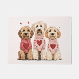 Valentijnse Goldendoodle Dogs Deurmat