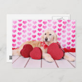 Valentijnse - GoldenDoodle - Maggie Feestdagenkaart (Voorkant / Achterkant)