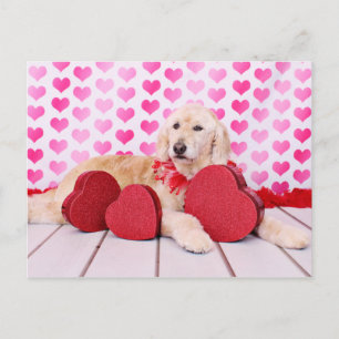 Valentijnse  - GoldenDoodle - Maggie Feestdagenkaart