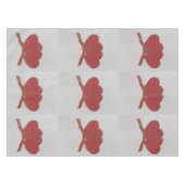 Valentijnse goudvonk met rood hart tafelkleed (Voorkant (Horizontaal))