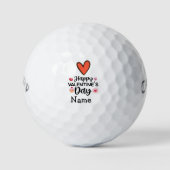 Valentijnse goufer met liefde voor jou golfballen (Voorkant)