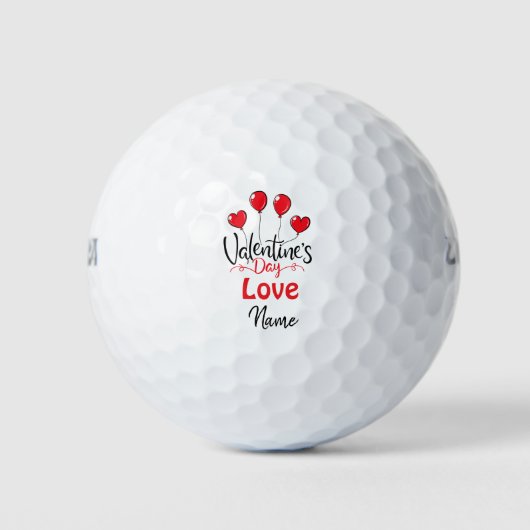 Valentijnse goufer met liefde voor jou golfballen (Voorkant)