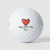 Valentijnse goufer met liefde voor jou golfballen (Voorkant)
