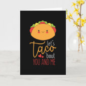 Valentijnse grappig laten we taco over u en mij Sc Kaart (Gele Bloem)