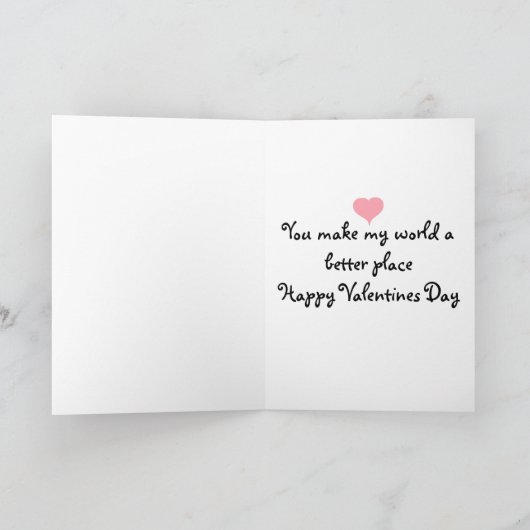 Valentijnse  Greeting Feestdagen Kaart (Binnen)