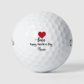 Valentijnse gulfer met liefde voor golfballen (Voorkant)