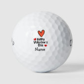 Valentijnse gulfer met liefde voor golfballen (Voorkant)