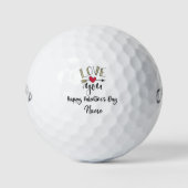 Valentijnse gulfer met liefde voor golfballen (Voorkant)