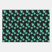 Valentijnse  Hand gekleurd met waterverf Inpakpapier Vel (Voorkant 3)