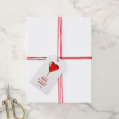 Valentijnse  hart lolly kleine lief traktatie cadeaulabel (Met Touw)
