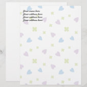 Valentijnse harten briefhoofd sjabloon (Voorkant / Achterkant)