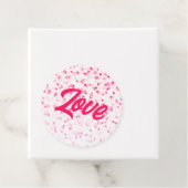 Valentijnse harten en liefde bedankjes labels (In situ)