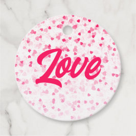 Valentijnse harten en liefde bedankjes labels