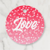 Valentijnse harten en liefde bedankjes labels (Achterkant)