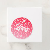 Valentijnse harten en liefde bedankjes labels (In situ)