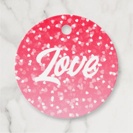 Valentijnse harten en liefde bedankjes labels