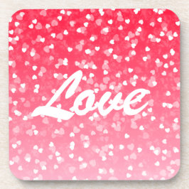 Valentijnse harten en liefde bier onderzetter