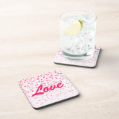 Valentijnse harten en liefde bier onderzetter (Rechterzijde)