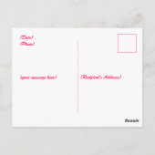 Valentijnse harten en liefde briefkaart (Achterkant)