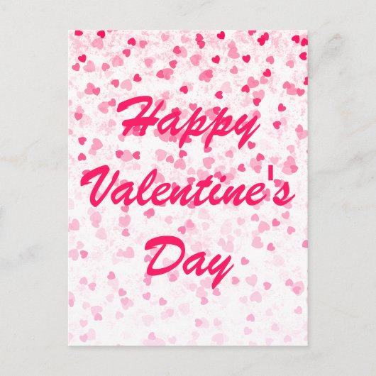 Valentijnse harten en liefde briefkaart (Voorkant)