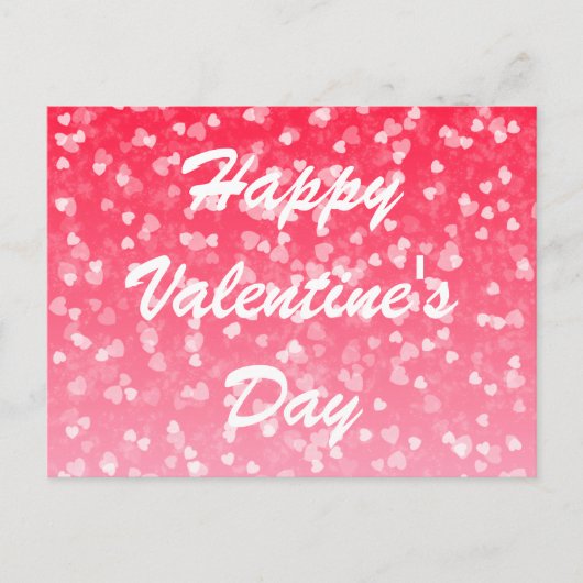 Valentijnse harten en liefde briefkaart (Voorkant)