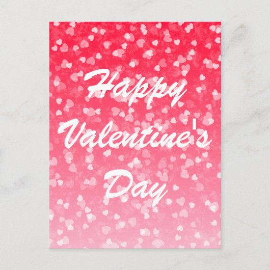 Valentijnse harten en liefde briefkaart (Voorkant)