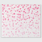 Valentijnse harten en liefde cadeaupapier (Vlak)