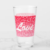 Valentijnse harten en liefde glas (Voorkant)