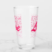 Valentijnse harten en liefde glas (Links)