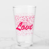 Valentijnse harten en liefde glas (Voorkant)