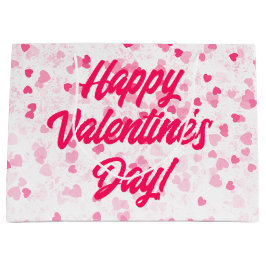 Valentijnse harten en liefde groot cadeauzakje