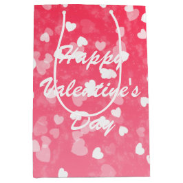 Valentijnse harten en liefde medium cadeauzakje