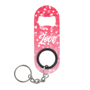 Valentijnse harten en liefde mini flessenopener