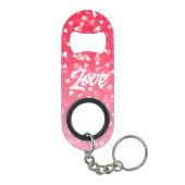 Valentijnse harten en liefde mini flessenopener (Achterkant)