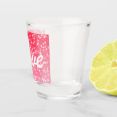 Valentijnse harten en liefde shot glas (Rechts)