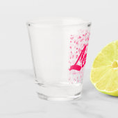 Valentijnse harten en liefde shot glas (Links)