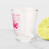 Valentijnse harten en liefde shot glas (Rechts)
