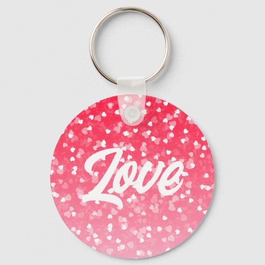 Valentijnse harten en liefde sleutelhanger (Voorkant)