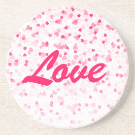 Valentijnse harten en liefde zandsteen onderzetter