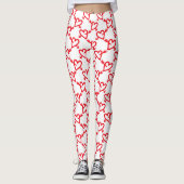 Valentijnse harten en pijlen leggings (Voorkant)