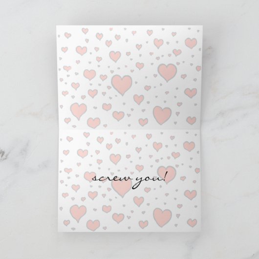 Valentijnse Harten Feestdagen Kaart (Binnen)