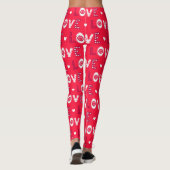 Valentijnse harten leggings (Achterkant)