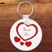 Valentijnse  Harten Sleutelhanger (Voorkant)