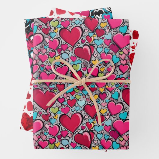 Valentijnse harten x 3 vellen (In situ)