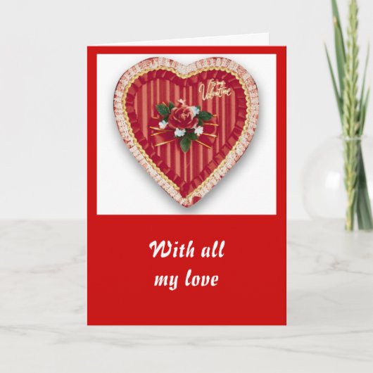 Valentijnse hartkaart feestdagen kaart (Voorkant)