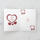 Valentijnse hartkaart feestdagen kaart (Binnen)