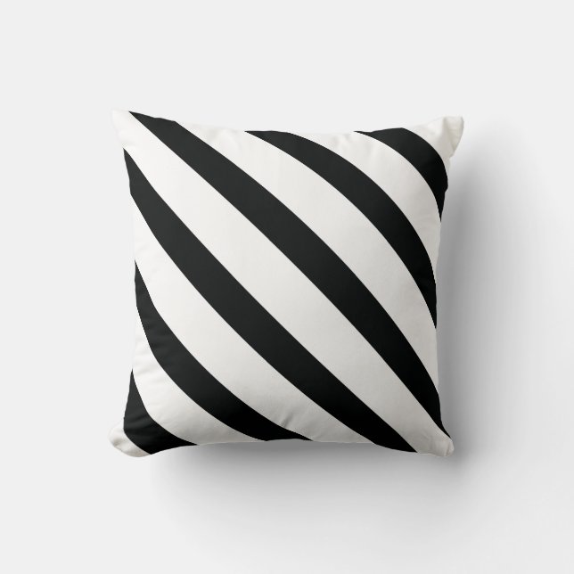 Valentijnse  Hartkussen | Gestreept met hart | Kussen (Voorkant)