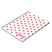 Valentijnse hartretro thema notitieboek (Linkerzijde)